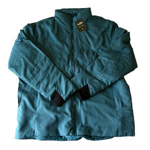 Mack Russo Hybrid Jacket New w/Tags Men's Size XL Teal Blue Zip Up Lightweight